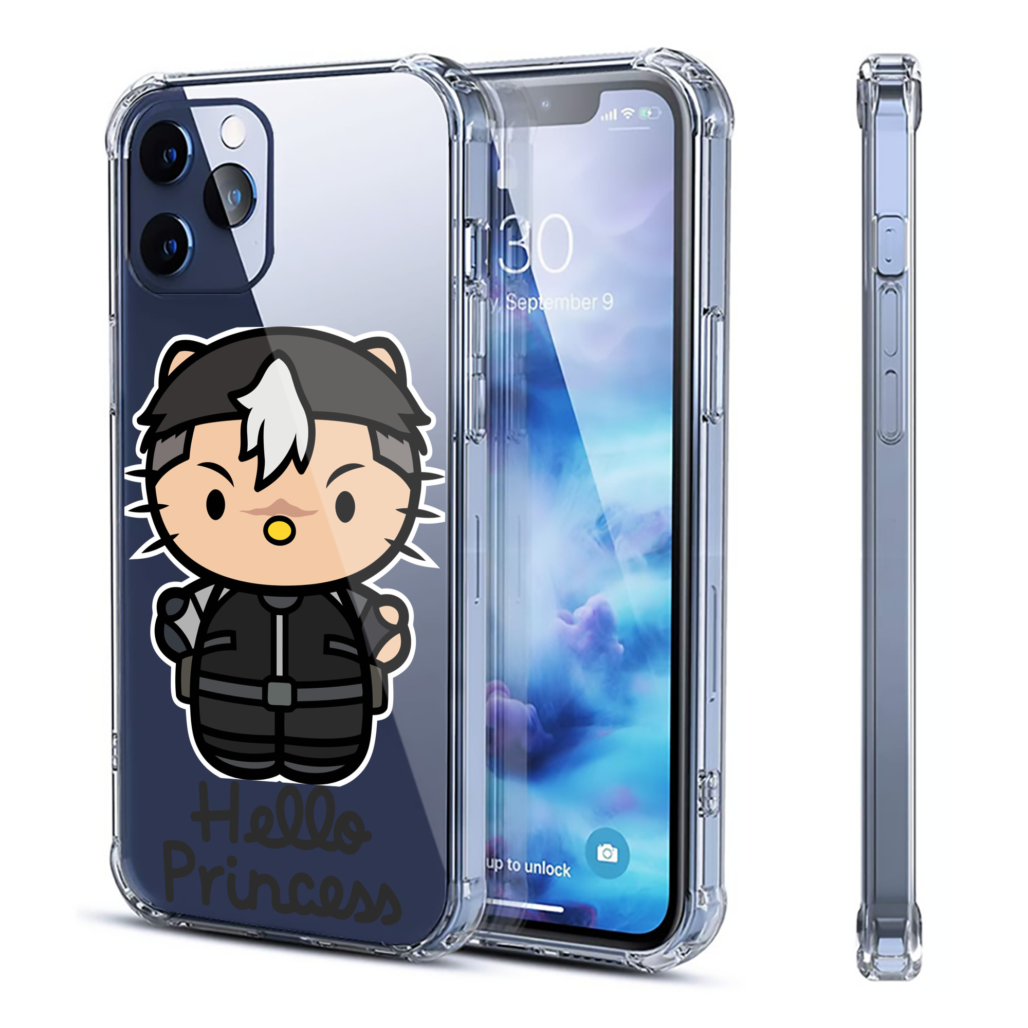 （画像用） Hello Kitty ハローキティ 【iPhone 12シリーズ対応】透明スマホケース（クリアソフトケース）